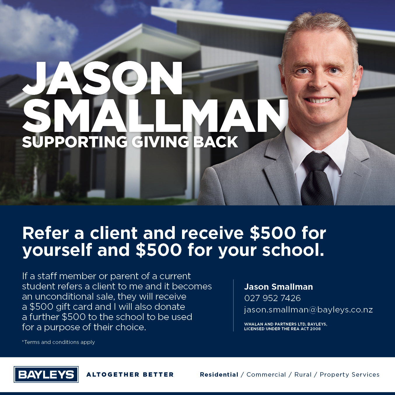 2463700285 Jason Smallman - School Promotion Newsletter Ad