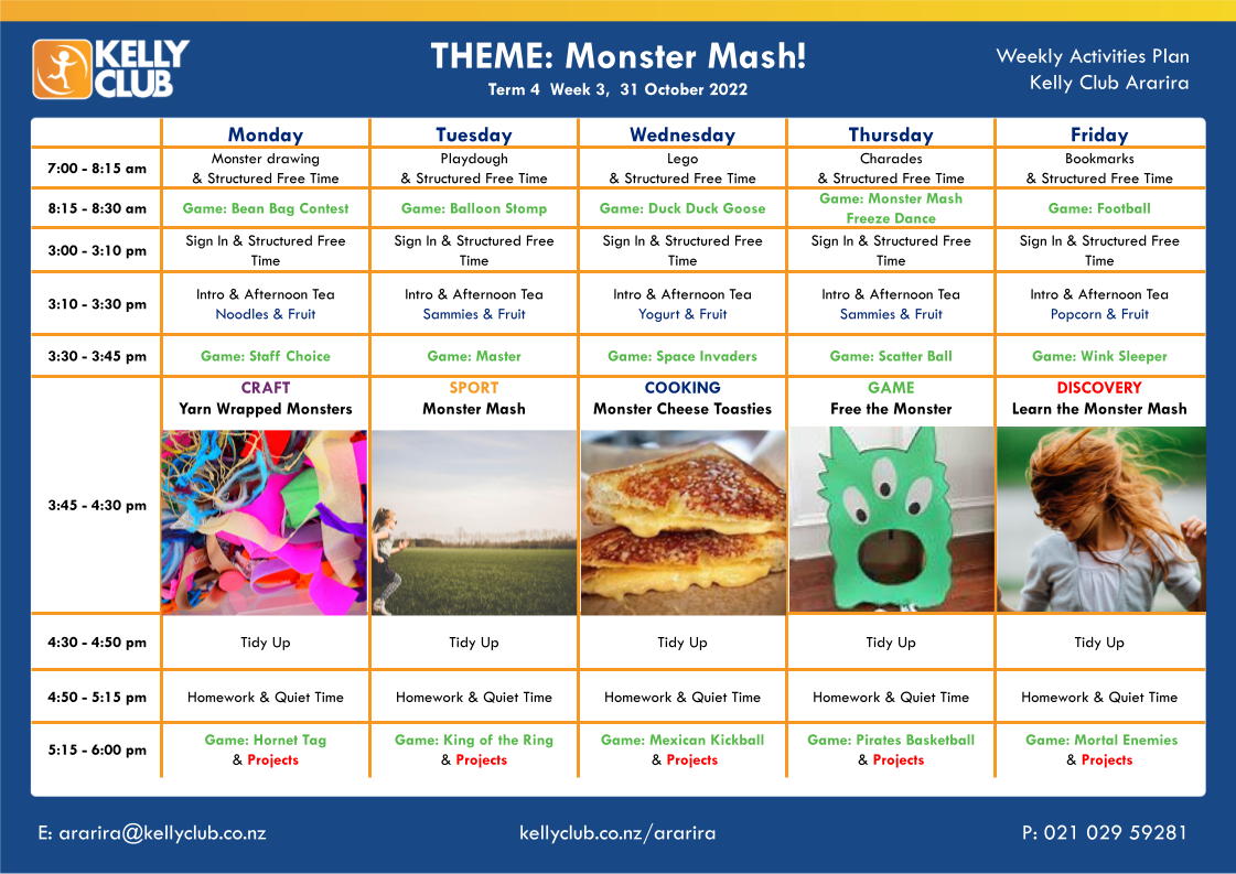 Week 3 Activity Plan - Monster Mash